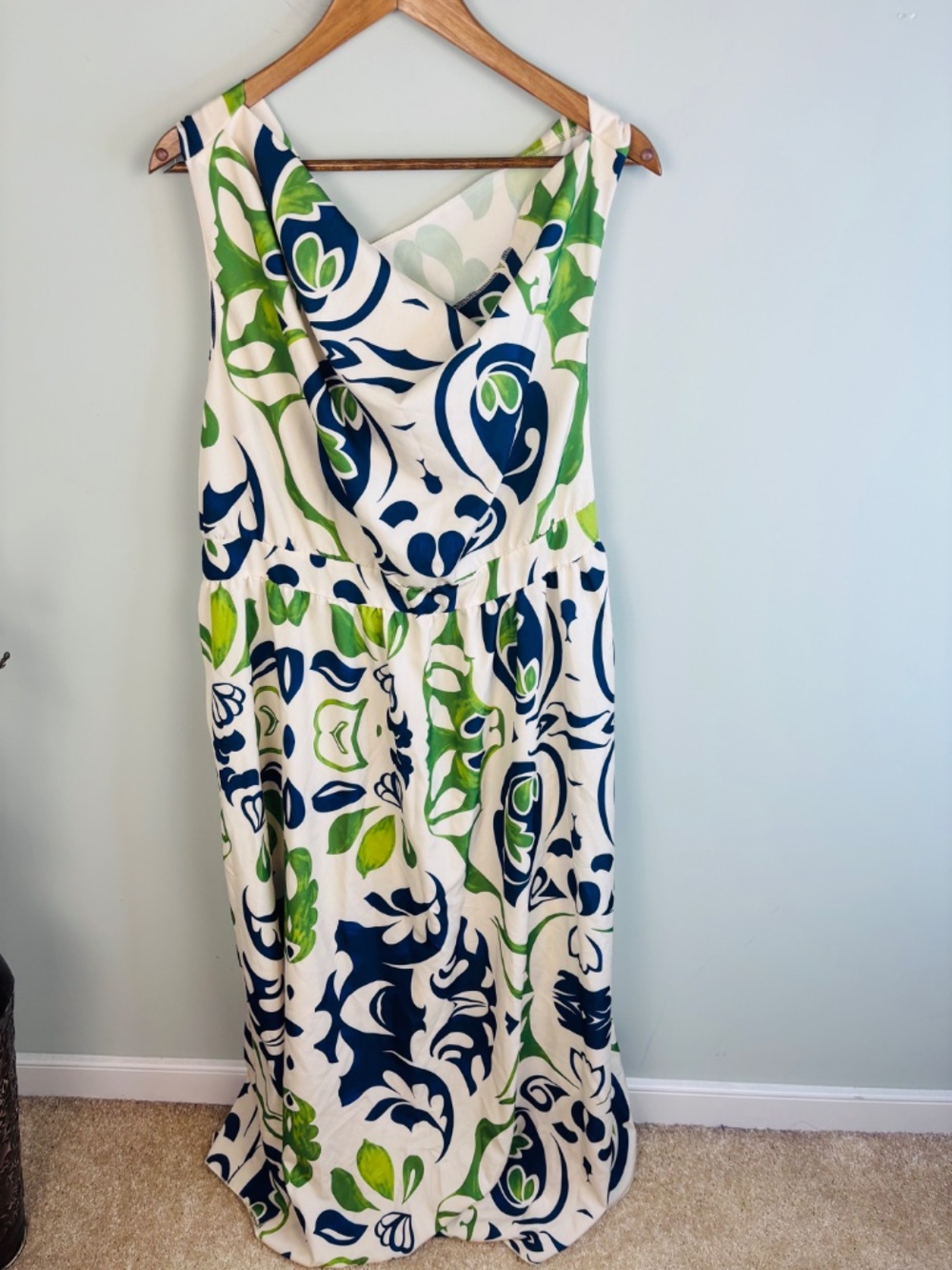 Shein BOHO Off Shoulder Maxi Dress Size 2X - Picture 3 of 4